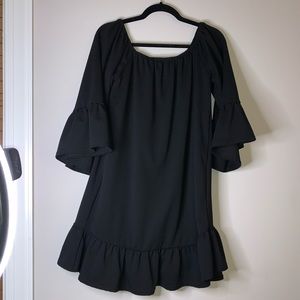 Blk off the shoulder dress